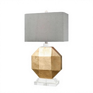 Juego de Lámparas de Noche Modernas de 3 Intensidades Regulables, Lámpara de Escritorio con Pantalla de Tela Crema para Mesa de Noche, Dormitorio, Sala de Estar, Lectura - Product Image 1