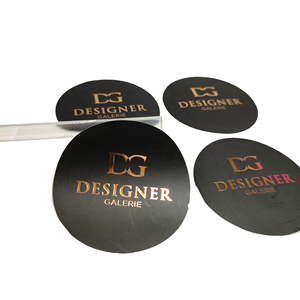 شعار مخصص يموت قطع ذاتية اللصق ورقة سوداء منقوش تسمية الذهب احباط 3D ملصقات النقش - Product Image 2