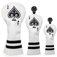 Housse de Golf série complète Spade A Club pour pilote Fairway/hybride/bois/fer/Putter Club Pu housse de Golf en cuir