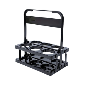 FSE 6 Pack pieghevole riutilizzabile <span class=keywords><strong>in</strong></span> <span class=keywords><strong>plastica</strong></span> PP <span class=keywords><strong>portabottiglie</strong></span> per vino e porta bottiglie di birra raffreddatore e porta regalo - Product Image 5