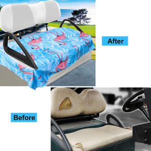 Funda de Asiento de Microfibra para Carro de Golf, Diseño Nuevo, Funda de Asiento Tipo Toalla para Carros de Golf de 2 Plazas, Club Car - Product Image 3