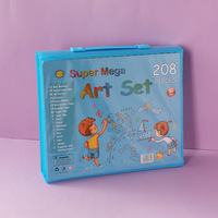 208 jouets de peinture pour enfants, crayons de couleur, aquarelles, matériel scolaire pour l'école primaire, ensemble de peinture, fournitures artistiques scolaires