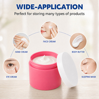 Pot cosmétique en plastique PP réutilisable de 120 ml avec couvercle à vis, surface lisse, logo personnalisé disponible, pour le stockage des soins corporels