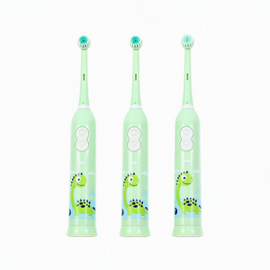 Kids Hot Selling <strong>UK</strong> Round Rotating Electric <strong>Toothbrush</strong> Dinosaur Handle Style Cartoon <strong>Battery</strong> Powered New Style Tooth Brush - Product Image 1