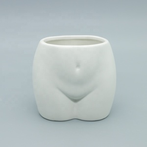 Macetero con forma <span class=keywords><strong>de</strong></span> culo para mujer, jarrón con forma <span class=keywords><strong>de</strong></span> flor, tapón <span class=keywords><strong>de</strong></span> drenaje, escultura atrevida, maceta Bohemia moderna única para decoración del hogar - Product Image 5