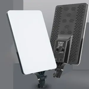 Светодиодный светильник для видеосъемки, плоская панельная лампа с дистанционным управлением, осветительная панель для прямой трансляции, студийная Led лампа, 19 дюймов
