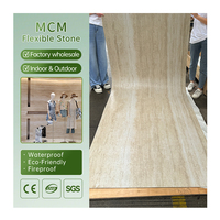 Pierre souple en travertin, pierre flexible MCM pour la décoration murale, revêtement mural, carrelage souple, le premier choix pour les matériaux décoratifs haut de gamme