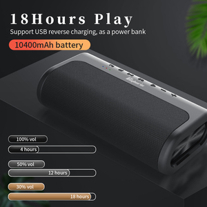 Cyboris <span class=keywords><strong>T9</strong></span> TWS ลำ<span class=keywords><strong>โพ</strong></span><span class=keywords><strong>ง</strong></span>บลูทูธแบบพกพา10400mAh AUX การ์ดหน่วยความจำขนาดเล็กเล่นเสีย<span class=keywords><strong>ง</strong></span> Boombox ลำ<span class=keywords><strong>โพ</strong></span><span class=keywords><strong>ง</strong></span> HIFI สเตอริโอ - Product Image 6