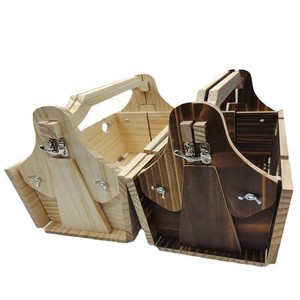 Cesta de Picnic Plegable de Madera, Mesa Portátil para Exteriores, Convertible, Rectangular, de Bambú - Product Image 5