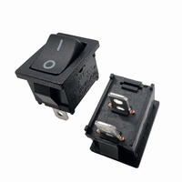 Interruptor Basculante de 2 Posiciones 10A250V16A125V con Tapa Impermeable ON-OFF 15*21mm para Equipos o Electrodomésticos