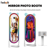 Cabina de Fotos para Fiestas de Cumpleaños, Precio Más Bajo en China, Cabina con Espejo y Marco LED, Juego Completo con Cámara Térmica y Mágica
