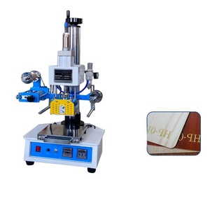Automatic Pneumatic Stamping Embossing Printing Machine Heat Press Plate <b>Leather</b> Wood Plastic Card Paper Napkin Hot Foil Logo - Product Image 1