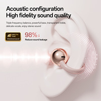 Écouteurs sans fil à réduction de bruit OWS, style ouvert, pour le sport, son stéréo Hi-Fi avec basses améliorées, pour 5.4 IPX7