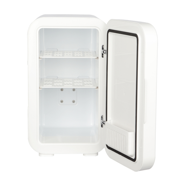 Factory OEM Small Portable 6L Mini Fridge Perfect for Bedroom or the Office Cosmetics, Beauty Color Mirror LED Light Glass Door