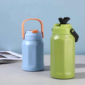 Bouteille isotherme octogonale sous vide 600ml 800ml avec poignée portable, revêtement intérieur 304, coque extérieure 201, en acier inoxydable, avec logo personnalisé - Product Image 4