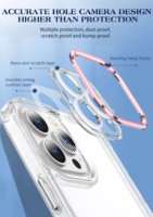 Étui de protection métallique pour appareil photo pour iPhone 16 17 Pro Max, coque arrière transparente mate avec protection d'objectif en aluminium, coque de luxe antichoc