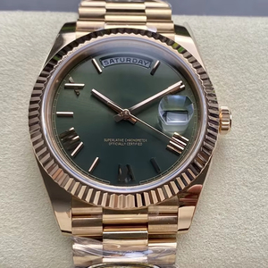 Montre mécanique de plongée de qualité supérieure 40 mm AR Factory Acier 904L Mouvement ETA 3255 228235 Poids 208g Or rose vert - Product Image 1