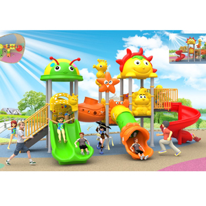 สนามเด็กเล่นกลางแจ้งขนาดใหญ่พร้อมม้าโยกสปริงสไลด์พลาสติกและอุปกรณ์อื่นๆที่เหมาะสำหรับโรงเรียนอนุบาล - Product Image 4