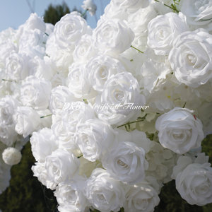Fabrik Günstige Hot Selling Hochzeits dekoration Großhandel White Rose Heart Flower Arch für Hochzeit Hintergrund dekoration - Product Image 5