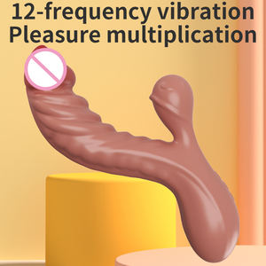 USB Dildo Vibrator Gummi Mädchen Design G-Punkt Sexspielzeug für Frauen Praktische Vibrator Zauberstab Masturbieren Werkzeug Sexspielzeug für Frauen - Product Image 3