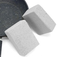 Pierre à récurer pour barbecue - Outil de nettoyage réutilisable pour grilles, fours - Brique de nettoyage écologique et non abrasive