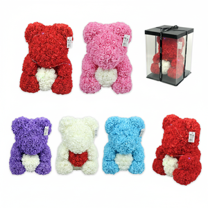Oso de San Valentín de 14 \ "de colores surtidos con corazón 6PCS/CS para suministros para el Día de San Valentín - Product Image 4
