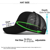 Gorra de Béisbol Estructurada con Malla Trasera Transpirable, Gorra Trucker con Estampado Personalizado, Protección Solar para Hombres y Mujeres, Moda para Exteriores