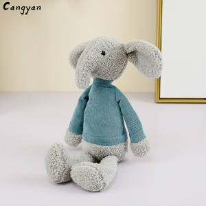 Çocuk sevimli uzun bacaklı hayvan peluş oyuncak 35cm sıcak kalp serisi bebek yumuşak fareler fil tavşan köpek çanta ile paketlenmiş - Product Image 6