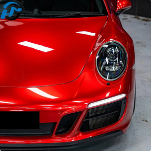 Vinilo Adhesivo de TPU Fundido de 1.52x18M con Revestimiento PET de Baja Adherencia, Súper Brillante, Metálico, Rojo Vampiro - Product Image 2