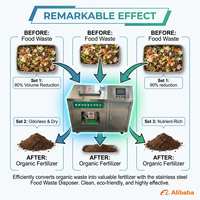 Machine de compostage électrique intelligente standard pour les déchets alimentaires, composteur domestique, équipement pour les déchets organiques