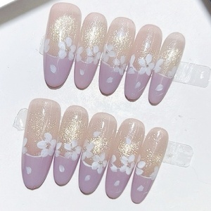 Etiqueta privada personalizada al por mayor 3D piedras preciosas acrílicas envolturas de <span class=keywords><strong>uñas</strong></span> de alta calidad rosa <span class=keywords><strong>azul</strong></span> <span class=keywords><strong>uñas</strong></span> postizas para puntas largas diseño dedo - Product Image 6