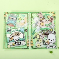 Carnet à spirales A7 [Pacha Dog] au design original de dessin animé, motif anime mignon, haute valeur esthétique, en pâte de bois et acrylique