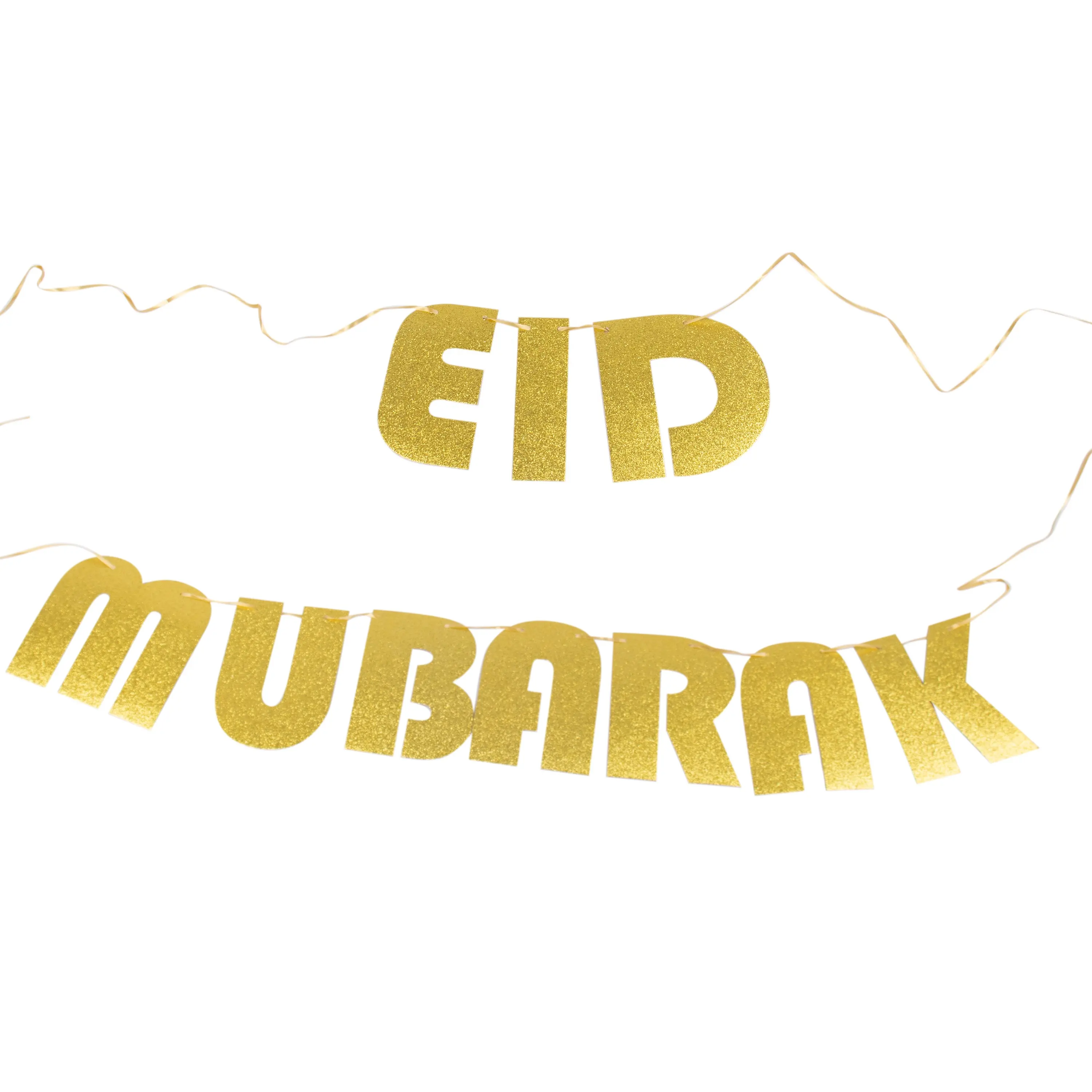 המוסלמי ילדים eid הבית קישוט islamic ramadan eid bunting מכתב תליית זהב מובארק eid מובארק באנר נייר