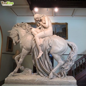 古典手工雕刻大理石女士戈迪瓦雕像性感女孩 - Product Image 4