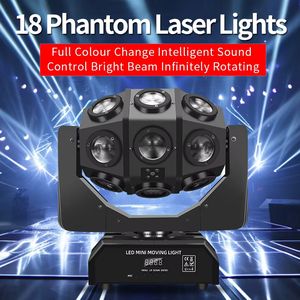 18*10w Rgbw 4in1 Dmx faisceau stroboscopique Laser Led effet Club tête mobile Dj Disco événement scène lumière - Product Image 3