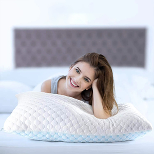 Artículos para el hogar, almohadas de cama tamaño Queen para dormir, almohada ajustable de espuma viscoelástica de corte cruzado para dormir - Product Image 4