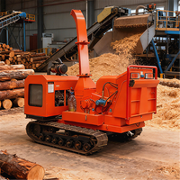 Broyeur de bois de marque chinoise, déchiqueteur de sciure de bois, moteur diesel 122 CV, broyeur de feuilles de cocotier et de palmier