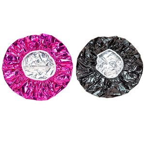 Gorro de aluminio para mascarilla capilar de 30 cm para teñir y tratar el cabello, negro, rojo rosa - Product Image 2