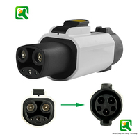 Nouvel adaptateur portable de charge rapide pour véhicules électriques, sortie CA 7 kW, connecteurs NACS J1772, modèle Qiaoyi QYTPC-32, vente en gros en ligne