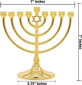 <span class=keywords><strong>Chandelier</strong></span> à sept branches en or brillant, <span class=keywords><strong>chandelier</strong></span> juif et chrétien pour la décoration de la maison - Product Image 2
