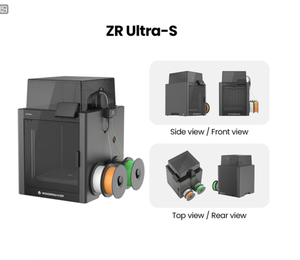 เครื่องพิมพ์สามมิติ WonderMaker ZR ultra S แบบโอเพ่นซอร์ส พิมพ์หลายสีได้ เปลี่ยนวัสดุได้อย่างรวดเร็ว ขนาด 300*270*290 มม. - Product Image 3