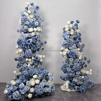 Décorations d'événement fleurs arrangement floral artificiel bleu décor de fleurs de mariage