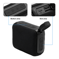 Haut-parleur portable étanche IPX7, haut-parleur sans fil d'extérieur avec basses profondes pour le camping, la randonnée et les voyages