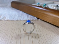 Nouvelle arrivée 925 bague en argent Sterling avec pierre d'opale naturelle Design spécial Style rétro pour femme cadeau