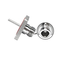 Connecteurs coaxiaux RF N femelle à 4 trous, broche M5, bride de montage sur panneau de 20 mm, 32*32 mm, convertisseur en stock, fournis par l'usine