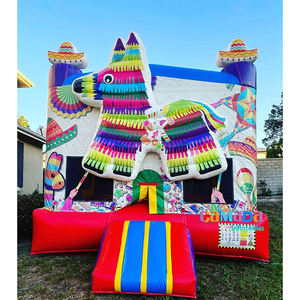 Château gonflable avec toboggan, château gonflable commercial, château gonflable, tunnel gonflable, fête, piñata, château gonflable - Product Image 1