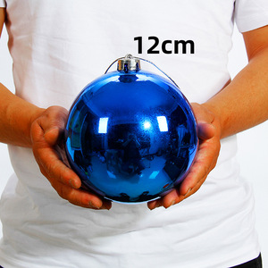 Christmas Tree Ornaments 6Inch Large <strong>Glitter</strong> Hanging Balls <strong>Red</strong> White Green Plastic Decorative Baubles Glossy Ball - Product Image 4