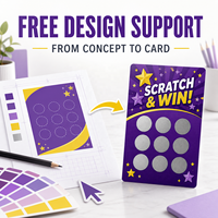 Cartes à gratter personnalisées avec design original, enroulées, pour jeu de gagner, pour restaurants