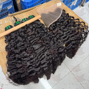 Paquetes de Cabello Humano Rizado Birmano 15A 16A, Cabello Indio Virgen de Doble Trama con Cutícula Alineada para Mujeres, Venta al por Mayor - Product Image 1