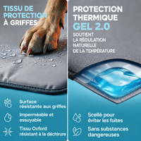 Tapis rafraîchissant pour animaux de compagnie, nouvelle version, non toxique, auto-refroidissant, personnalisable en gros, pour chiens de toutes tailles